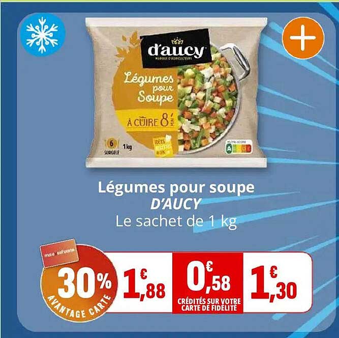 Légumes pour soupe D'AUCY Le sachet de 1 kg