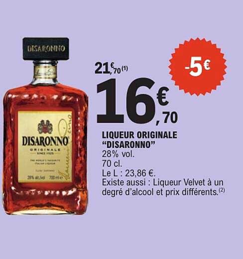 LIQUEUR ORIGINALE "DISARONNO"
