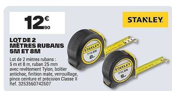 LOT DE 2 MÈTRES RUBANS 5M ET 8M