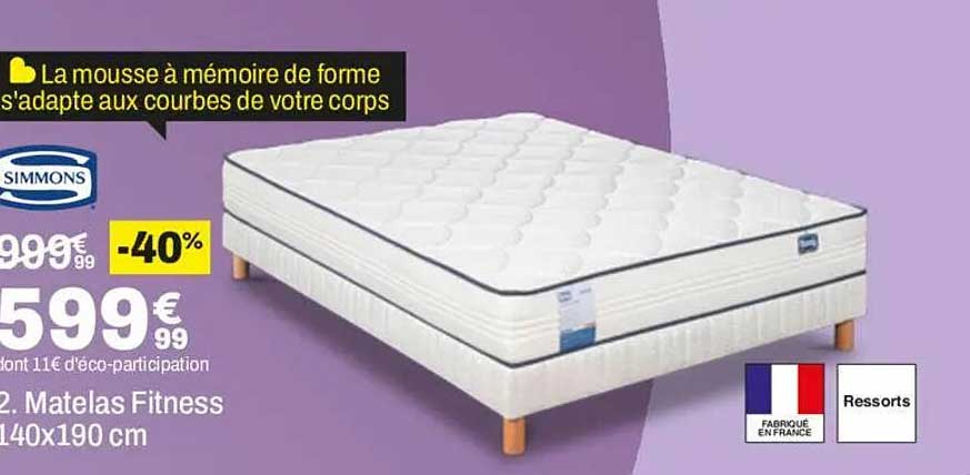 Matelas Fitness 140x190 cm