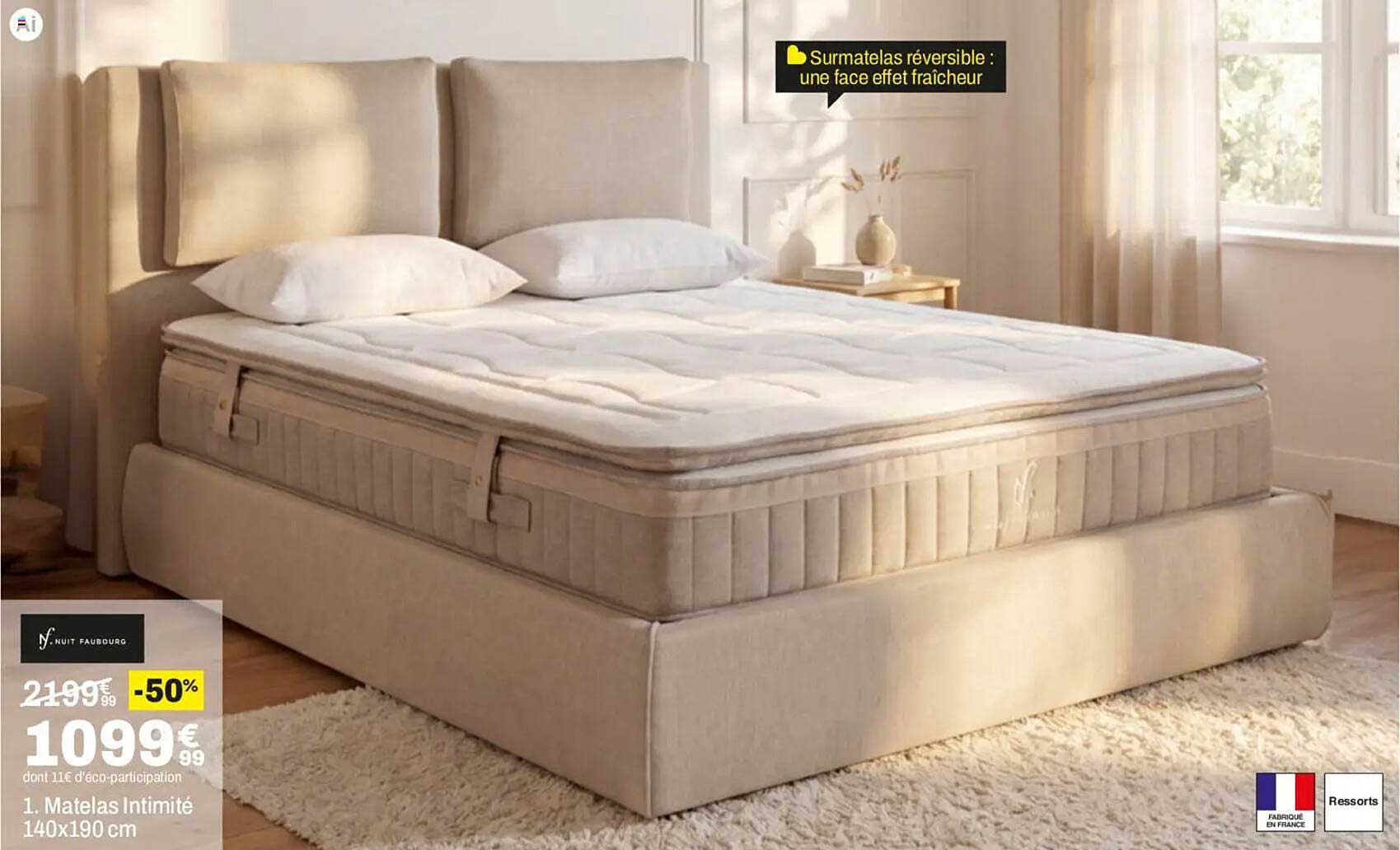 Matelas Intimité 140x190 cm