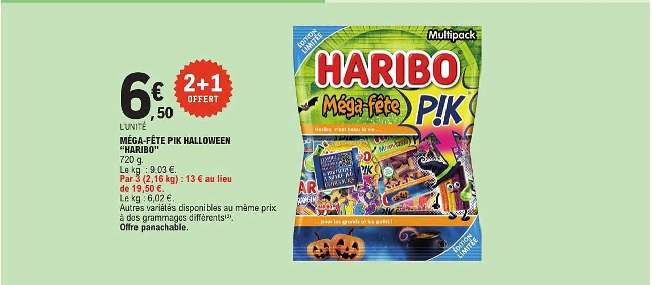 MÉGA-FÊTE PIK HALLOWEEN “HARIBO”