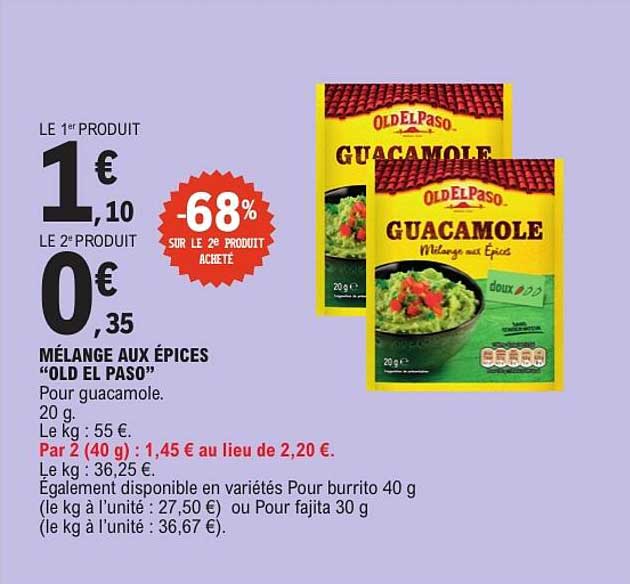 MÉLANGE AUX ÉPICES “OLD EL PASO”