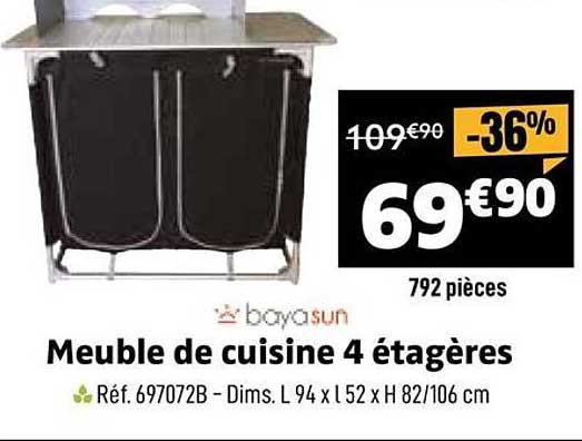 Meuble de cuisine 4 étagères