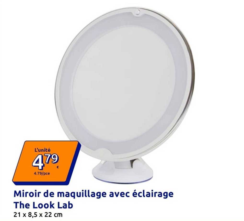 Miroir de maquillage avec éclairage The Look Lab