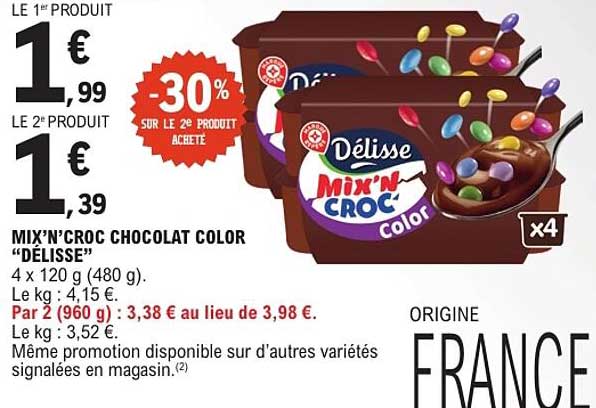 MIX’N’CROC CHOCOLAT COLOR “DÉLISSÉ”