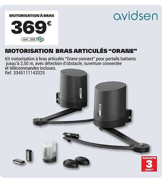 MOTORISATION BRAS ARTICULÉS “ORANE”