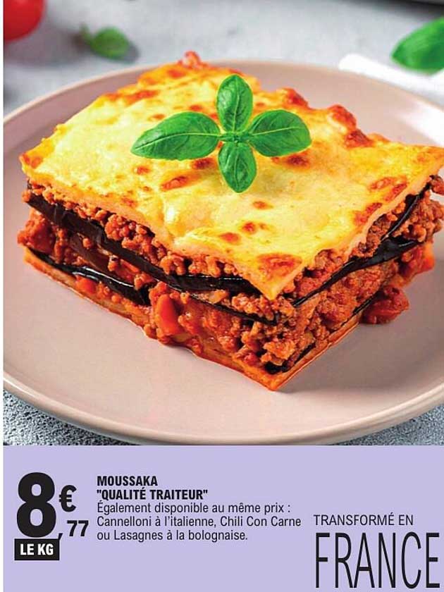 MOUSSAKA "QUALITÉ TRAITEUR"