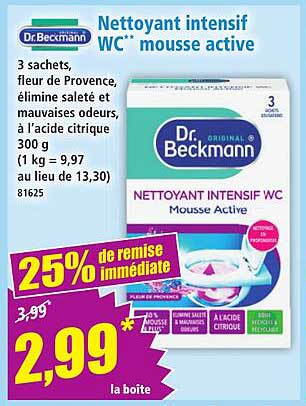 Nettoyant intensif WC mousse active