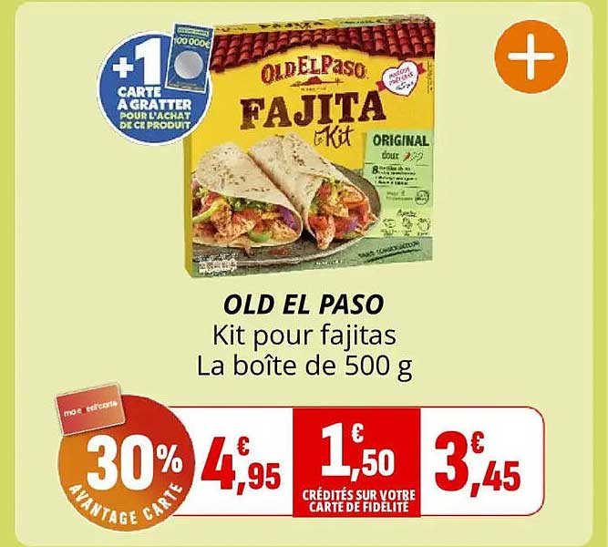 OLD EL PASO Kit pour fajitas La boîte de 500 g