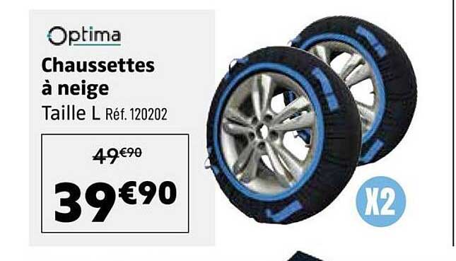 Optima Chaussettes à neige Taille L Réf. 120202