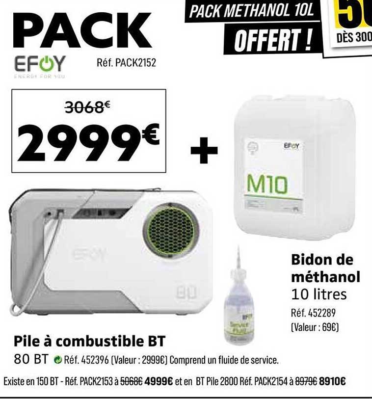 PACK METHANOL 10L OFFERT !