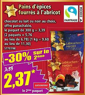 Pains d'épices fourrés à l'abricot