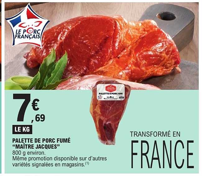 PALETTE DE PORC FUMÉ “MAÎTRE JACQUES”