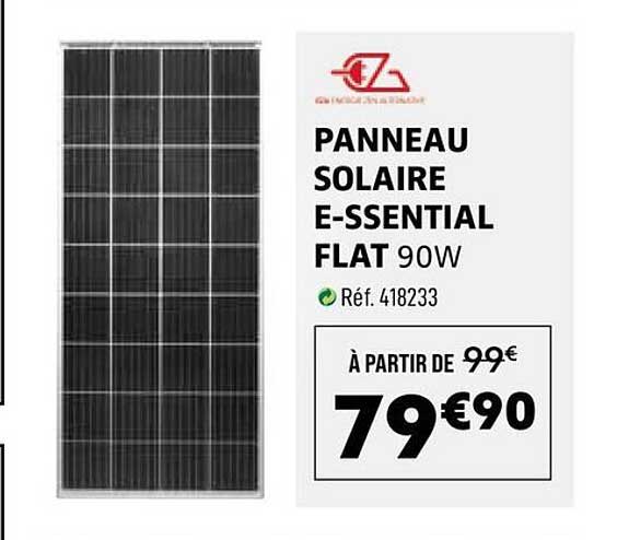 PANNEAU SOLAIRE E-SSENTIAL FLAT 90W