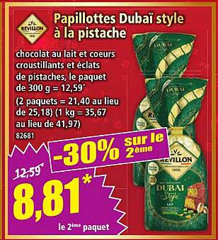 Papillottes Dubaï style à la pistache