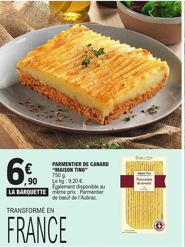 PARMENTIER DE CANARD “MAISON TINO”