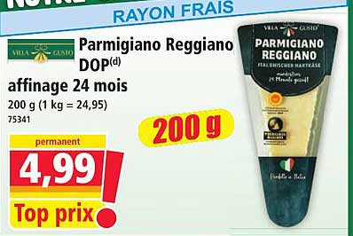 Parmigiano Reggiano DOP(d) affinage 24 mois