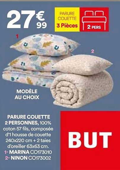 PARURE COUETTE 3 Pièces 2 PERS