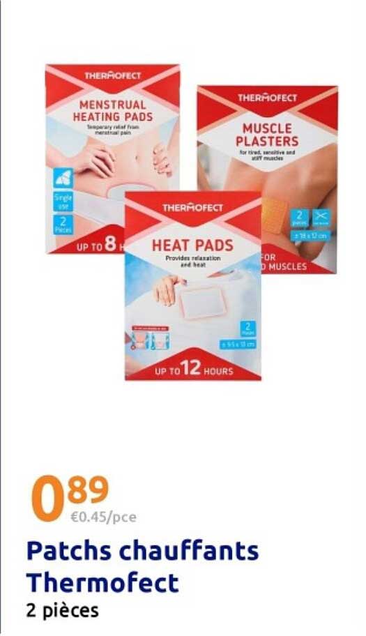 Patchs chauffants Thermofect 2 pièces
