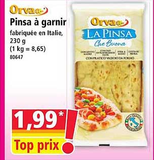 Pinsa à garnir