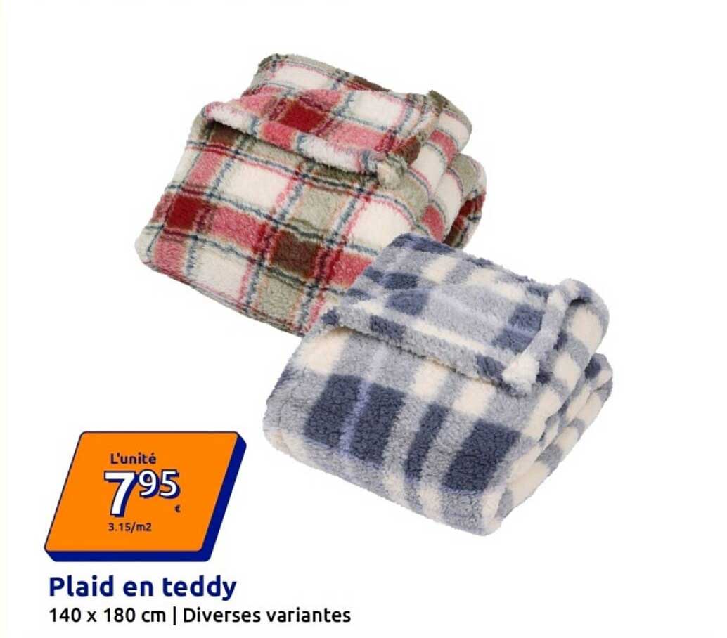Plaid en teddy 140 x 180 cm | Diverses variantes