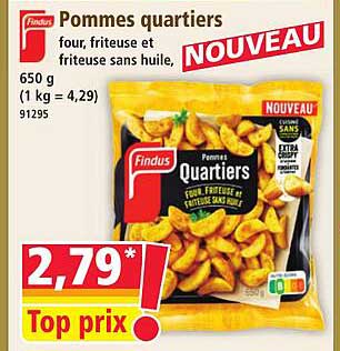 Pommes quartiers four, friteuse et friteuse sans huile, NOUVEAU