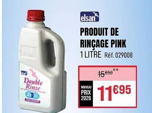 PRODUIT DE RINÇAGE PINK 1 LITRE Réf. 029008