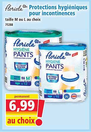 Protections hygiéniques pour incontinences