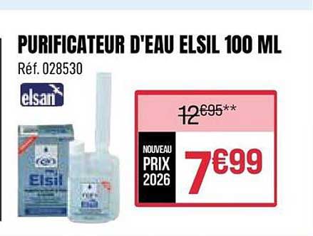 PURIFICATEUR D'EAU ELSIL 100 ML