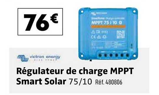 Régulateur de charge MPPT Smart Solar 75/10 Réf. 480806