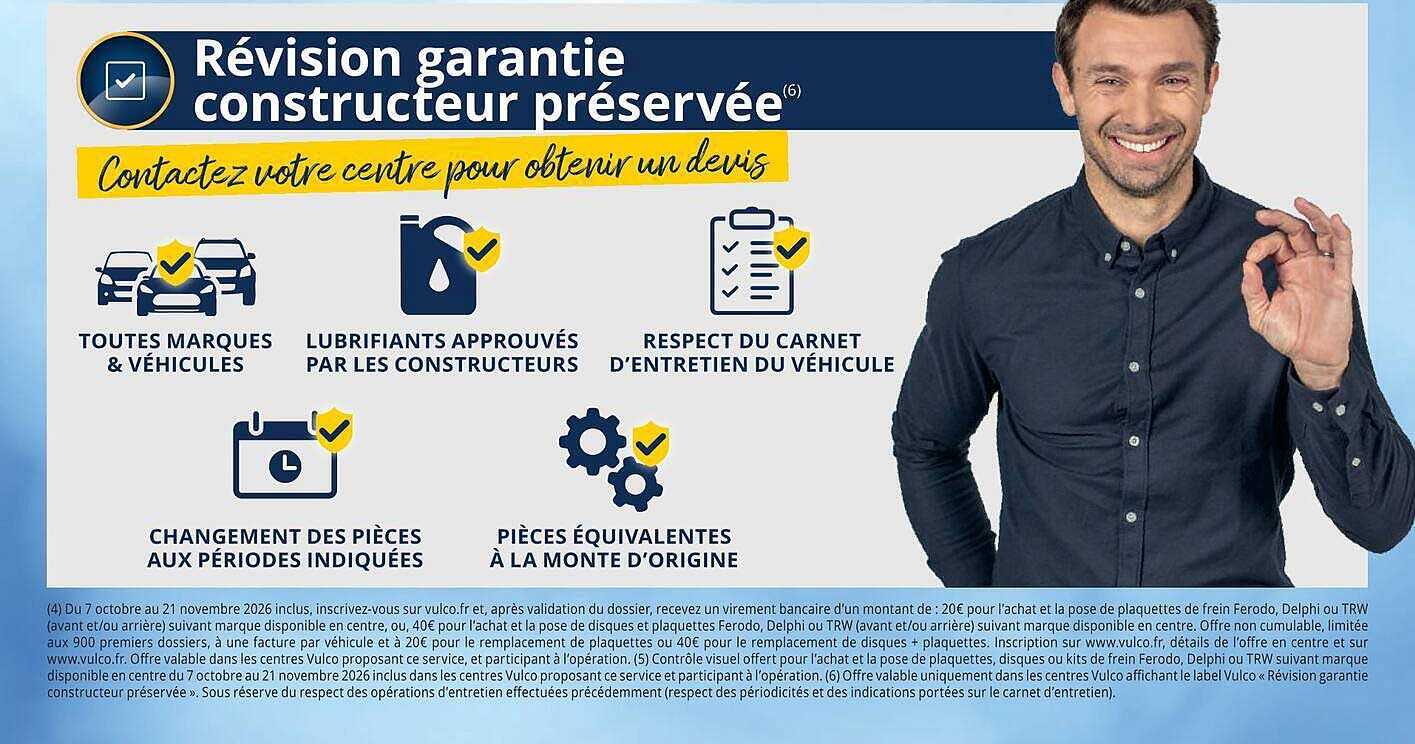 Révision garantie constructeur préservée