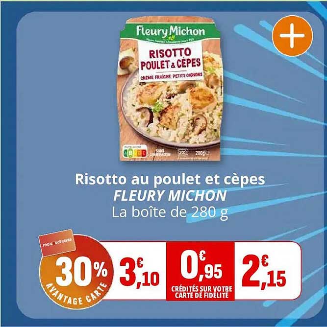 Risotto au poulet et cèpes FLEURY MICHON La boîte de 280 g