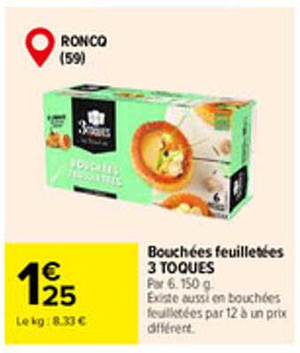 Rochées feuilletées 3 TOQUES