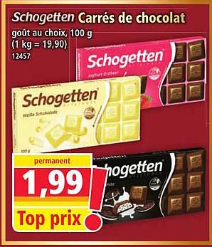 Schogetten Carrés de chocolat