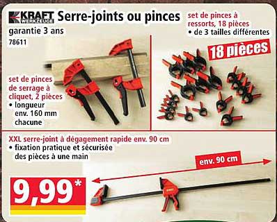 Serre-joints ou pinces