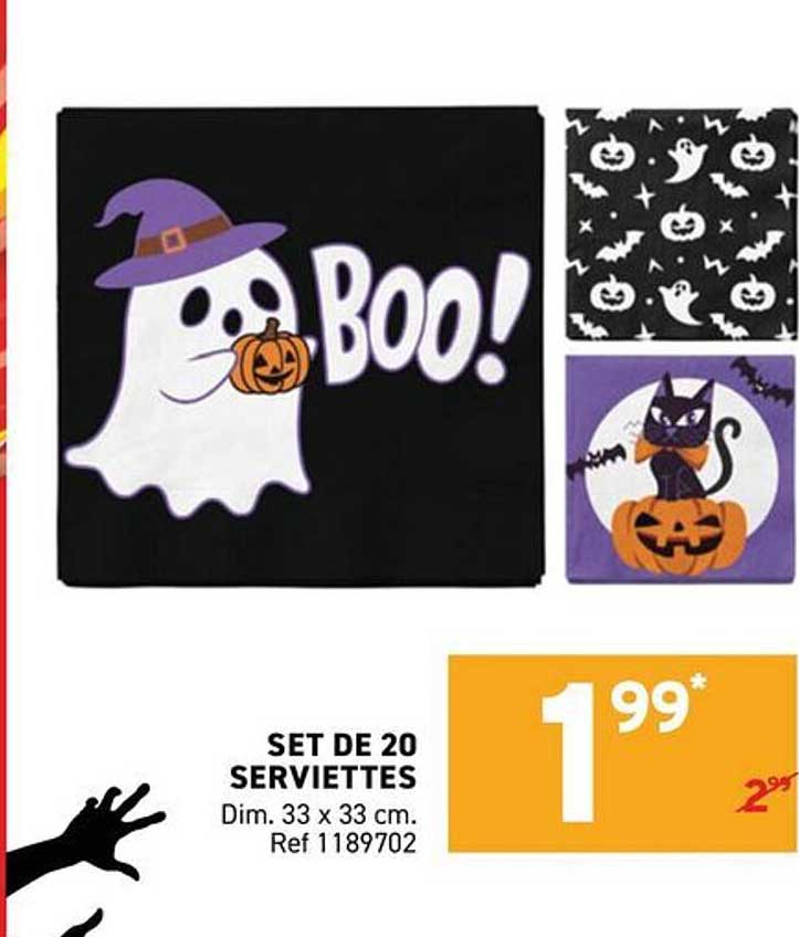 SET DE 20 SERVIETTES