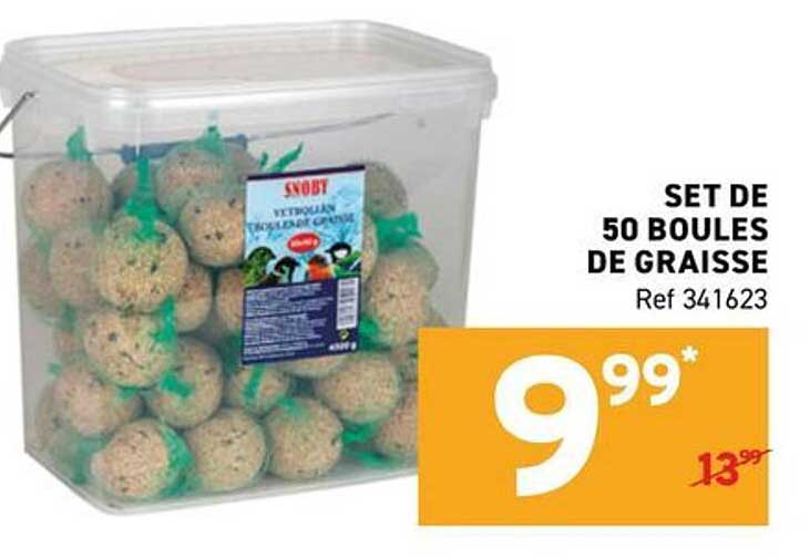 SET DE 50 BOULES DE GRAISSE