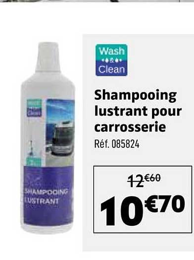 Shampooing lustrant pour carrosserie