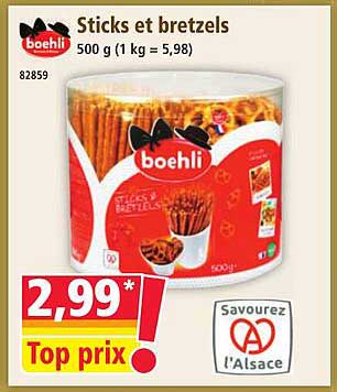 Sticks et bretzels