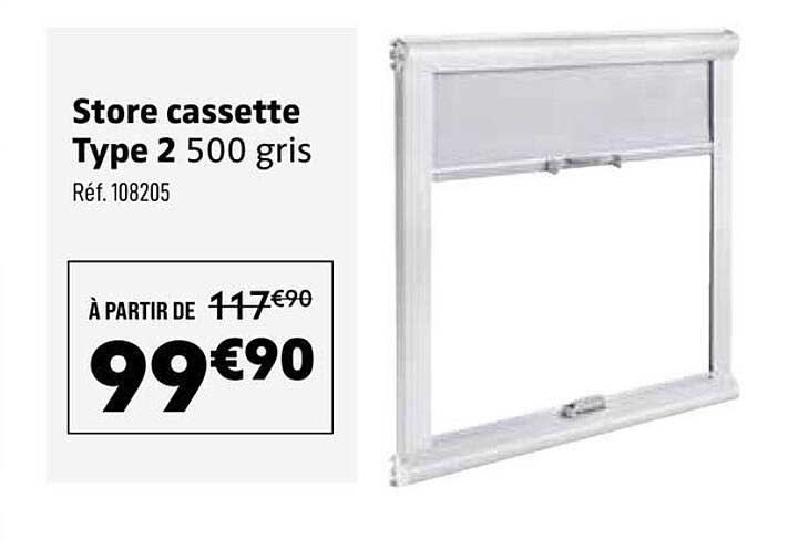 Store cassette Type 2 500 gris