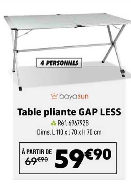 Table pliante GAP LESS