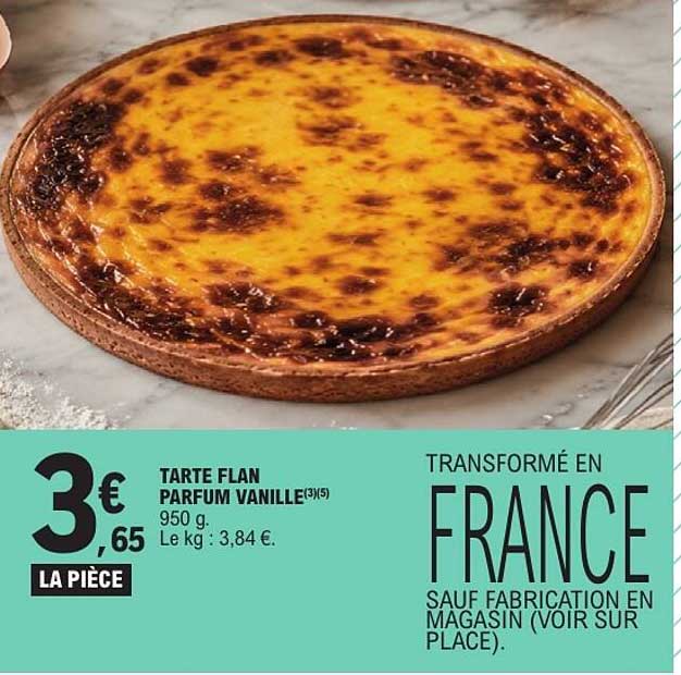 TARTE FLAN PARFUM VANILLE