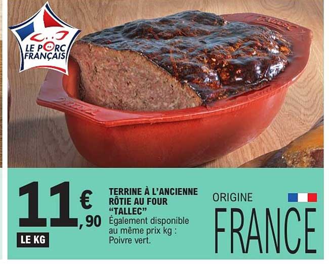 TERRINE À L’ANCIENNE RÔTIE AU FOUR “TALLEC”