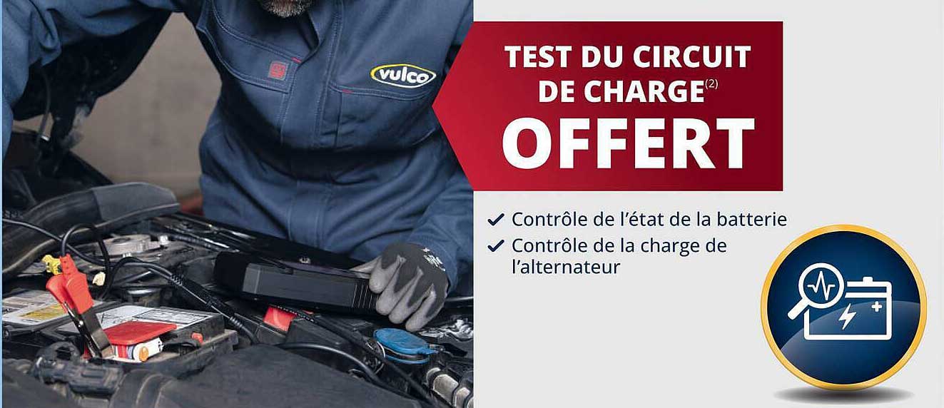 TEST DU CIRCUIT DE CHARGE OFFERT