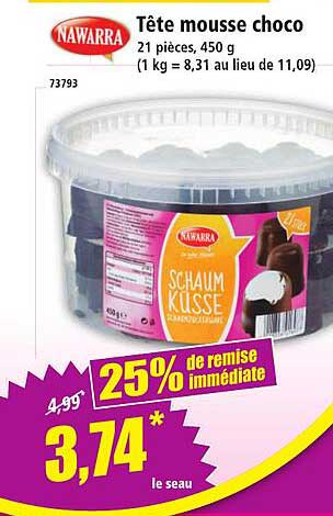 Tête mousse choco