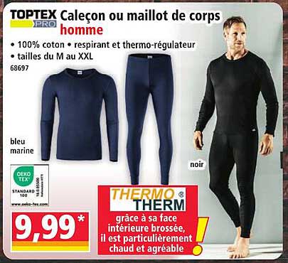 TOPTEX PRO Caleçon ou maillot de corps homme