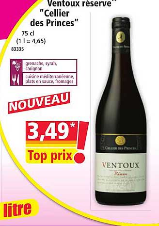 Ventoux réserve "Cellier des Princes"