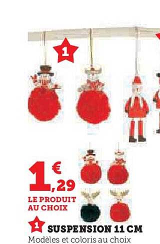 1€ 29 LE PRODUIT AU CHOIX