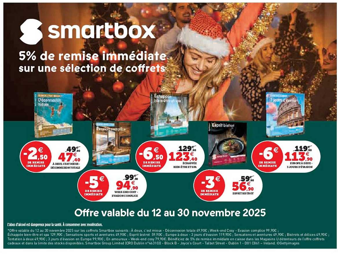 5% de remise immédiate sur une sélection de coffrets